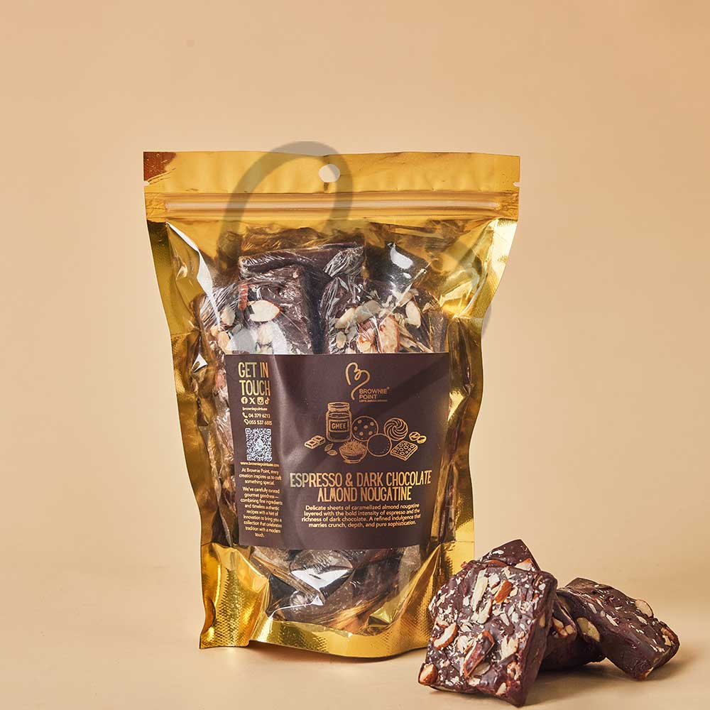 ESPRESSO & DARK CHOCOLATE ALMOND NOUGATINE
