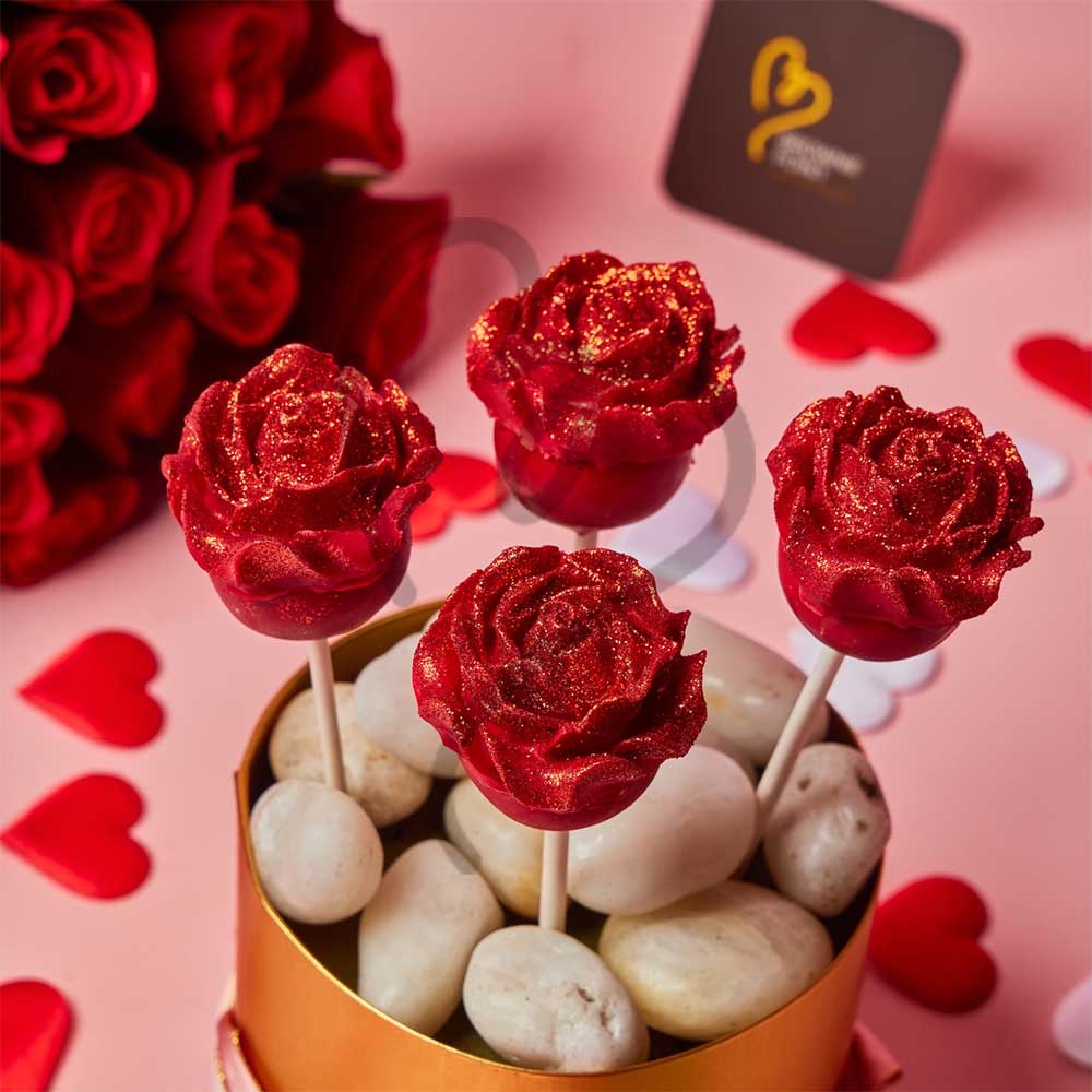 Forever Rose Cake Pops (without base)