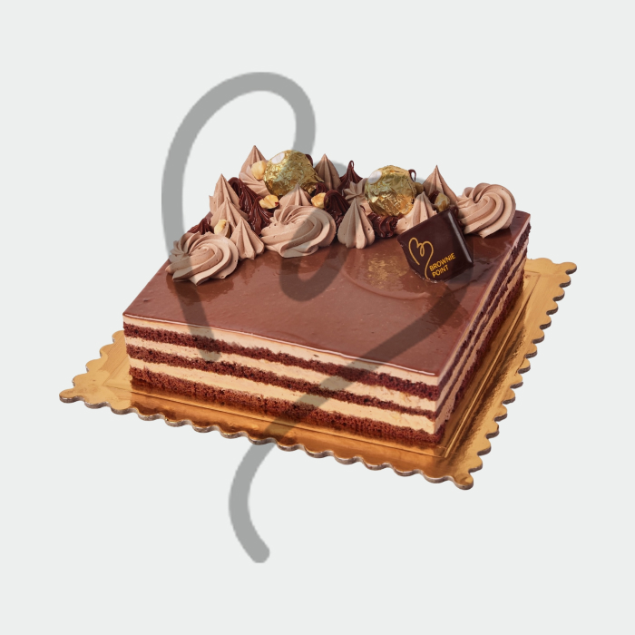 Nutella Hazelnut Mousse Cake