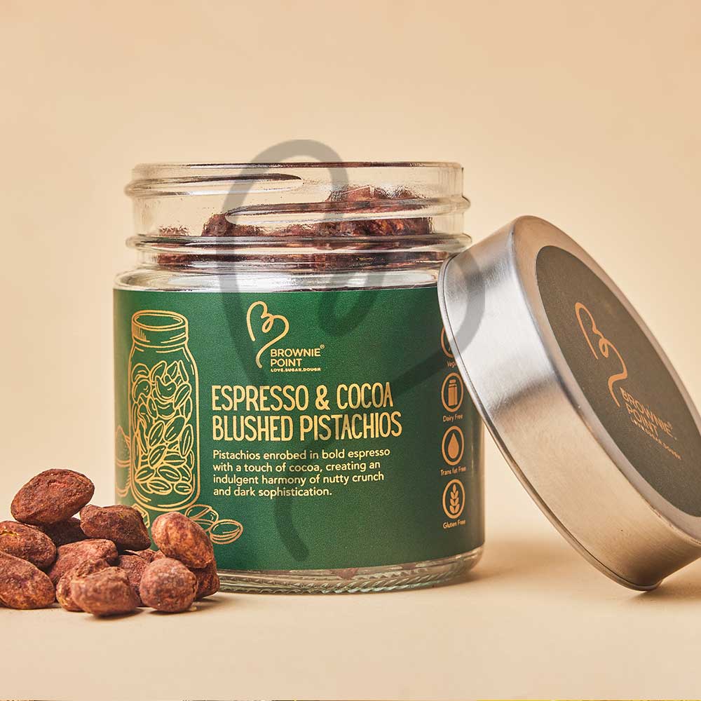 ESPRESSO & COCOA BLUSHED PISTACHIOS