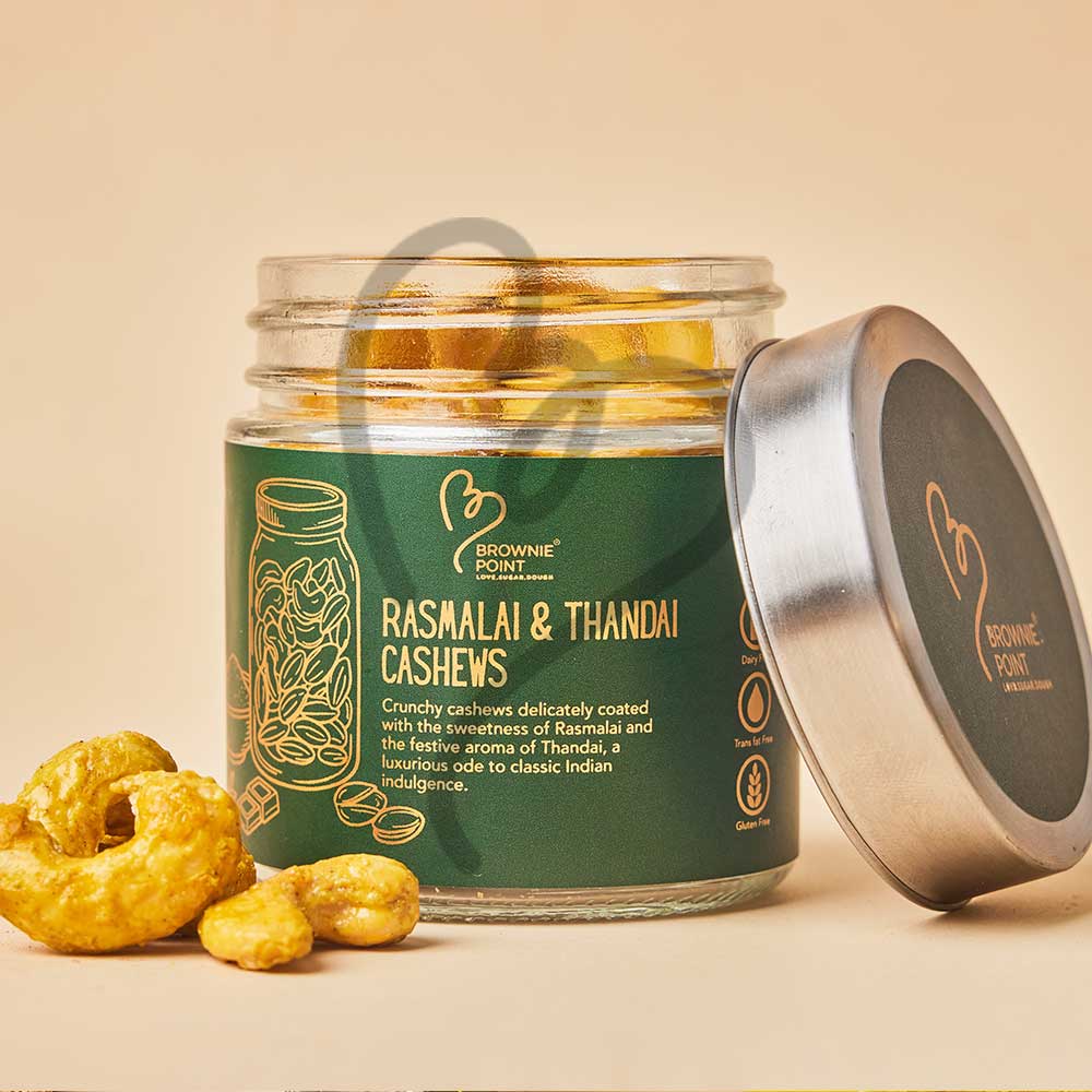 RASMALAI & THANDAI CASHEWS