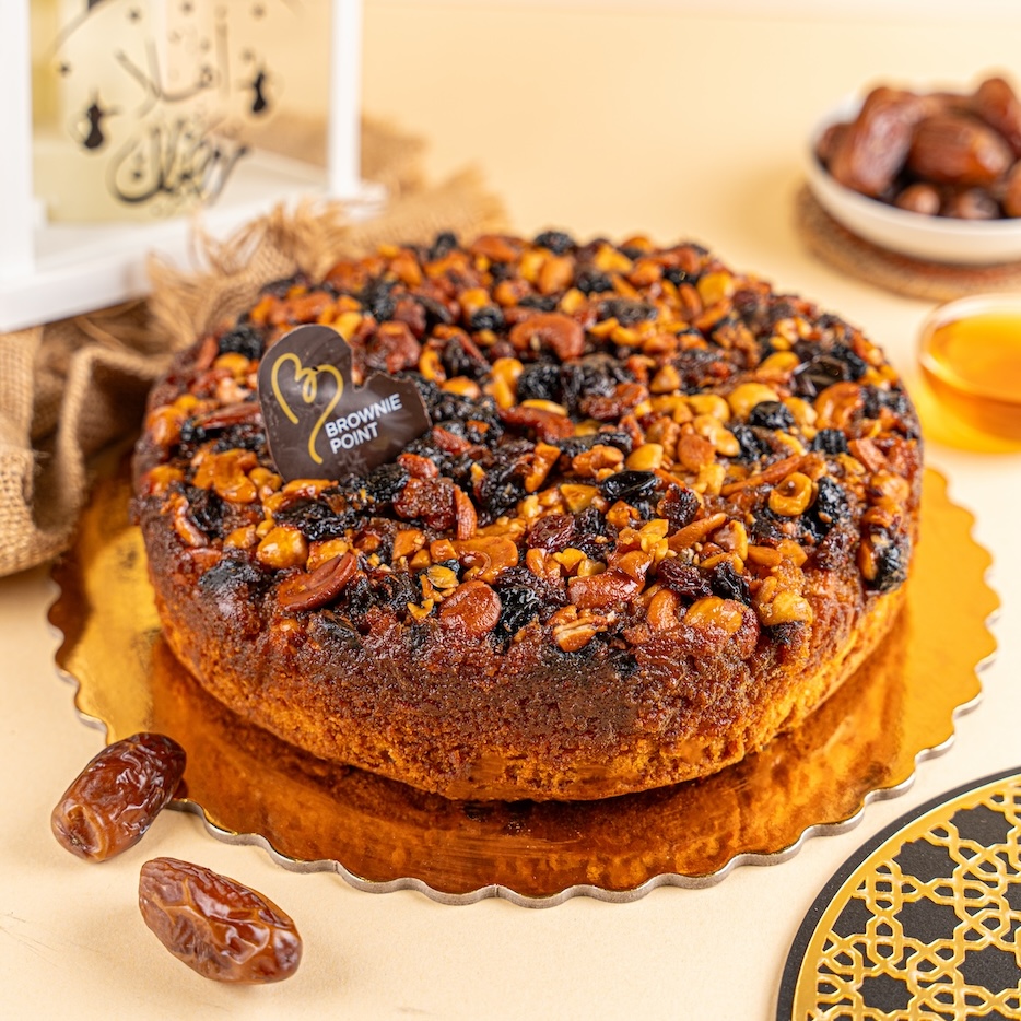 Exotic Dates & Nut Crunch Cake