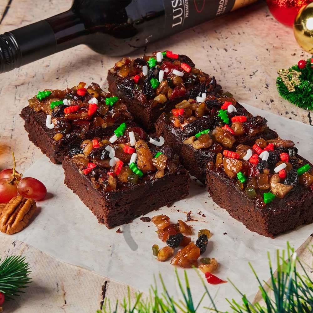 MULLED WINE BROWNIES (NON-ALCOHOLIC)