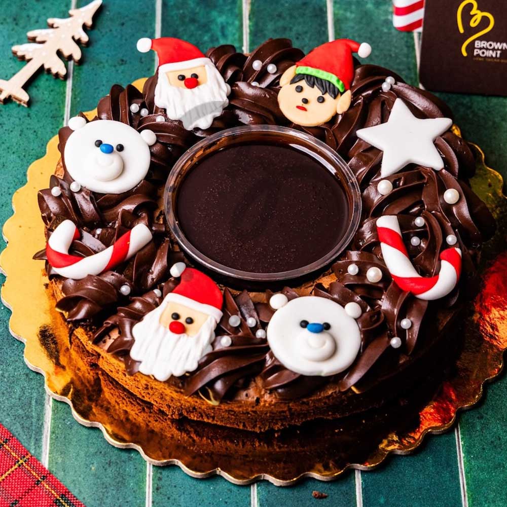 FESTIVE BROWNIE FONDUE