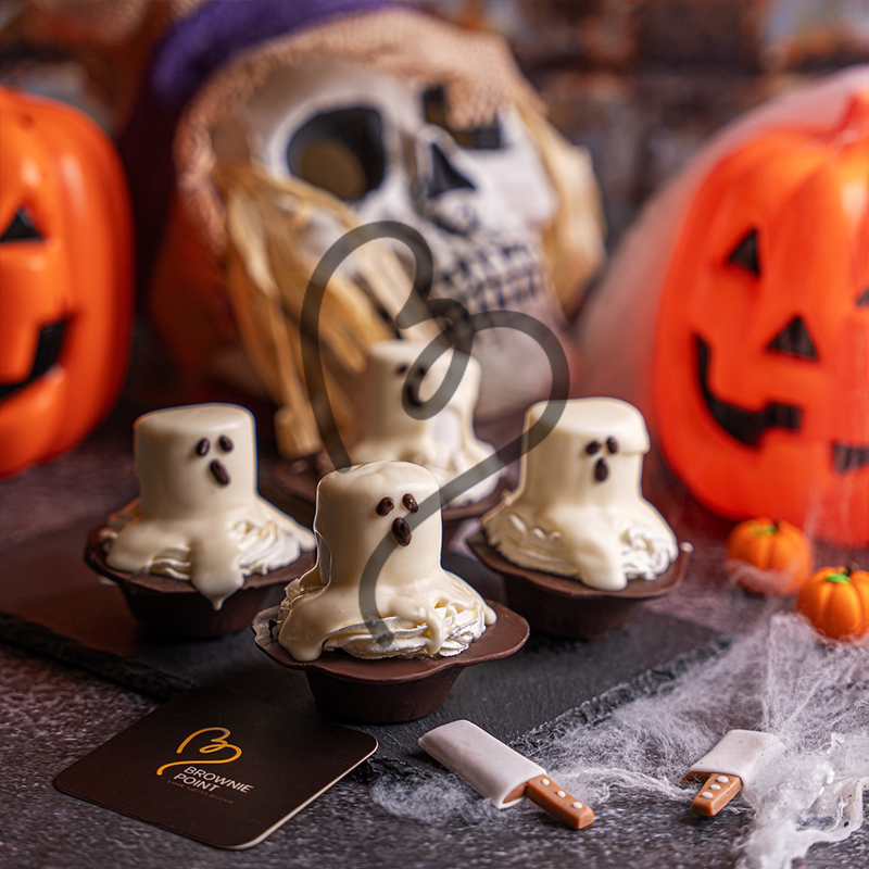 Ghost Marshmallow Chocolate Cups (Pack of 4)