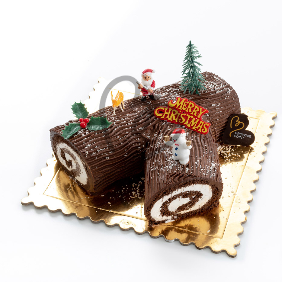 Christmas Yule Cake (Zebra Torte)