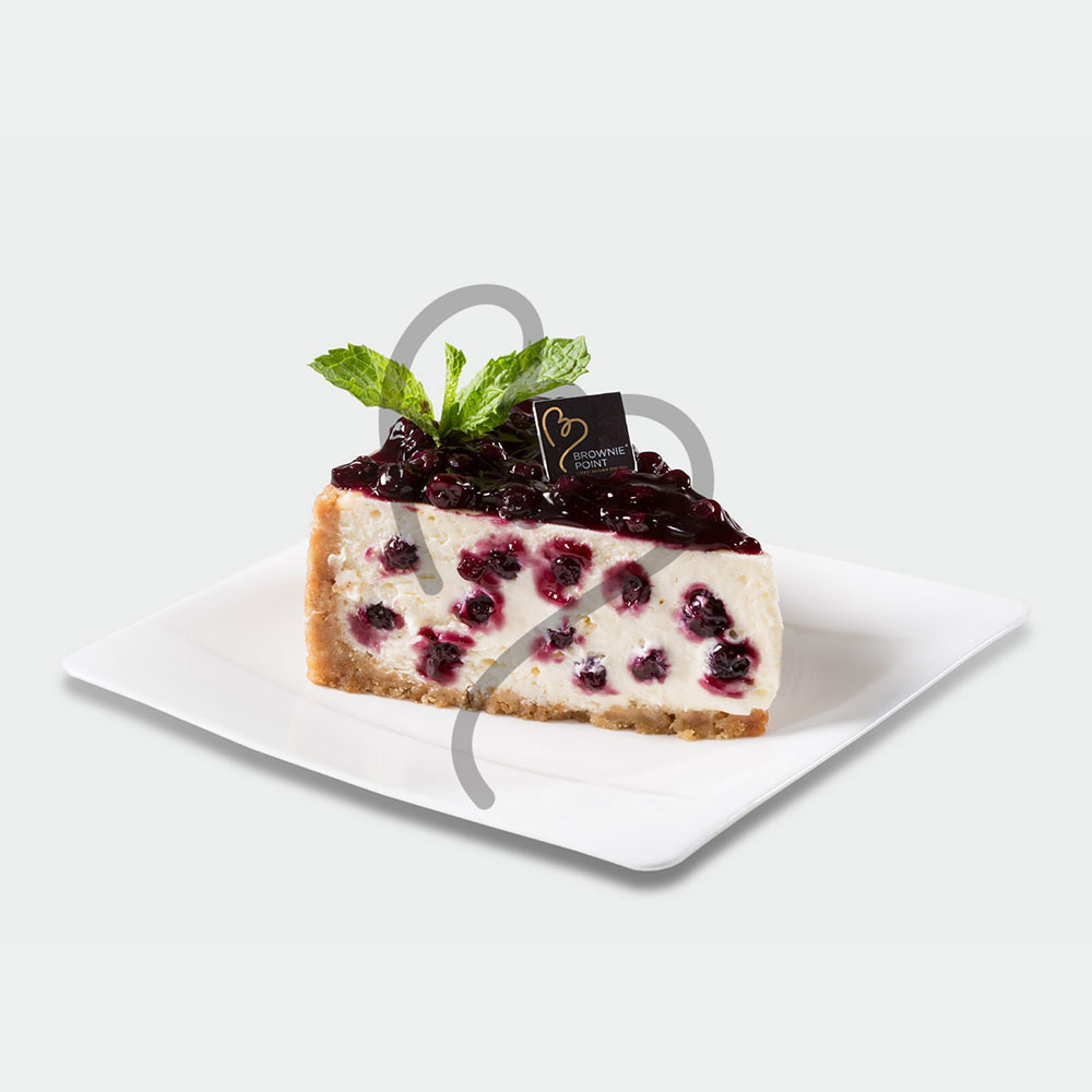 Baked Blueberry Cheesecake