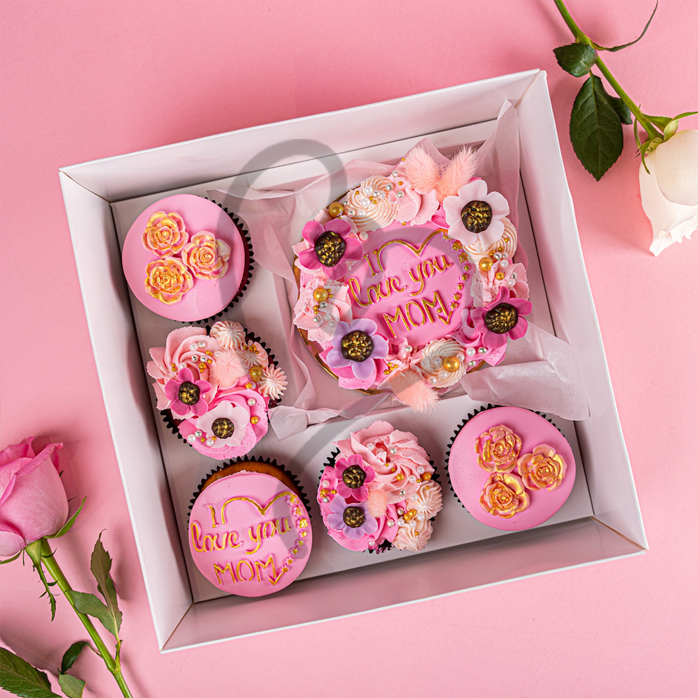 Mother's Day Bento Cake Set Pink