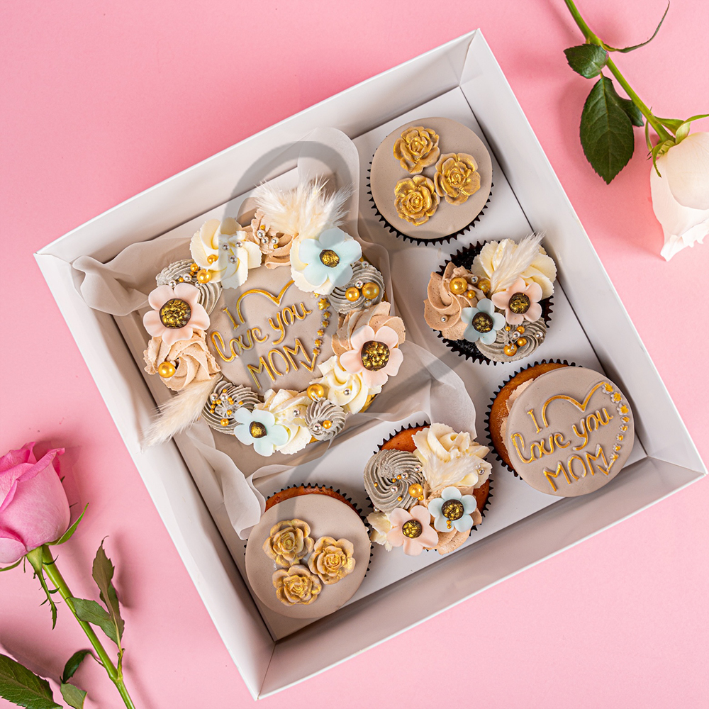 Mother's Day Bento Cake Set Beige