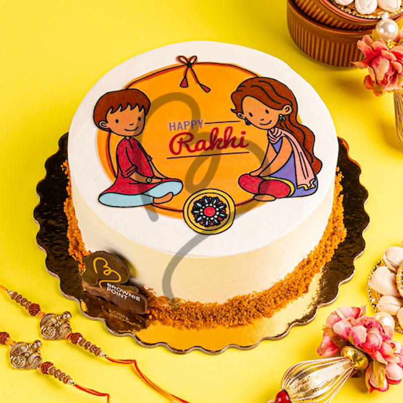 Choice of Size for Rakhi Edible Picture Cake