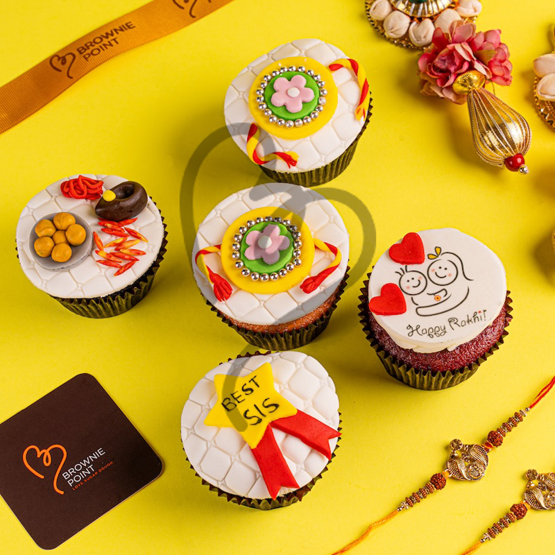 Rakhi Cupcakes (Pack of 5)