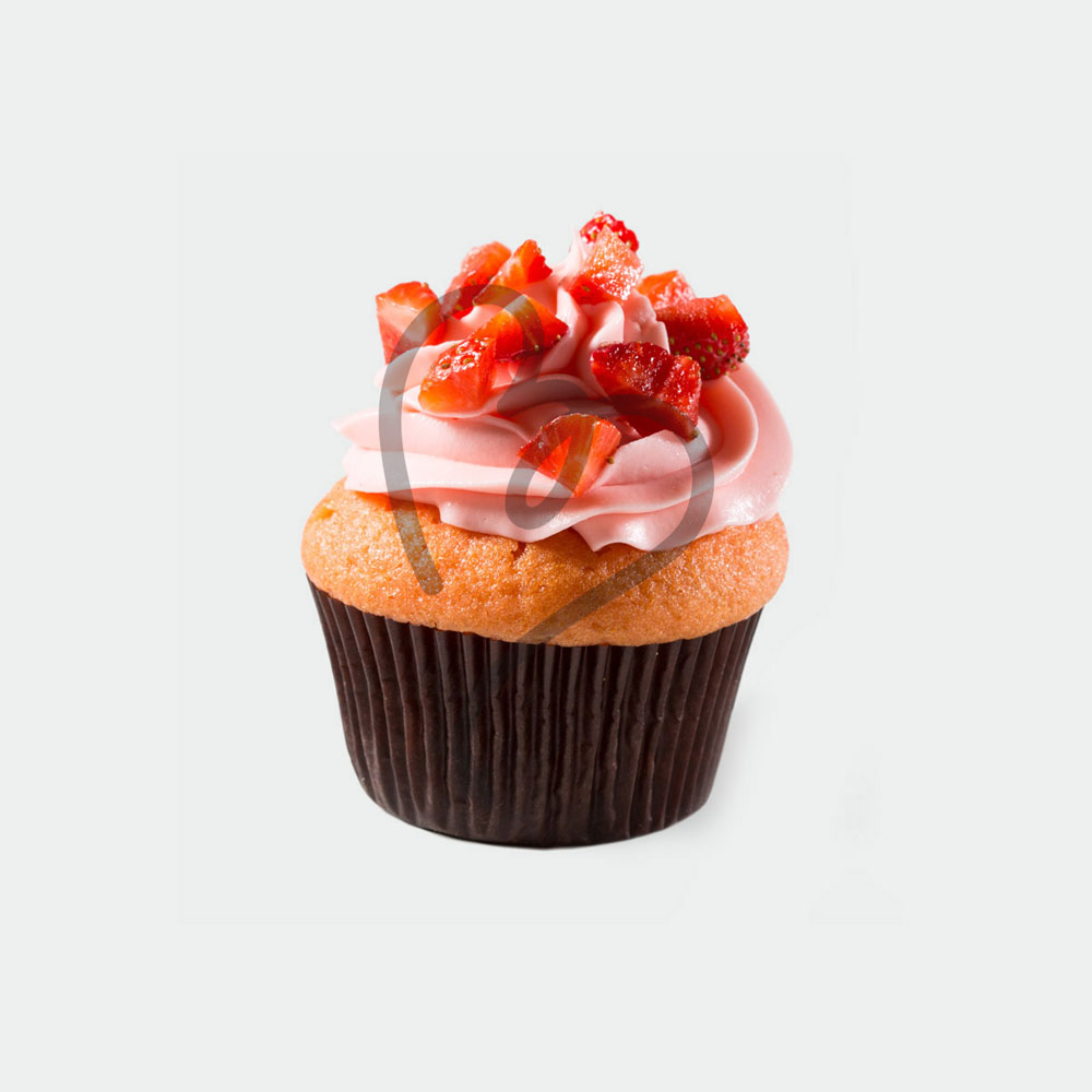 Fresh Strawberry Cupcake