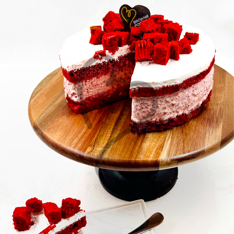 Red Velvety Decadence Ice Cream Cake