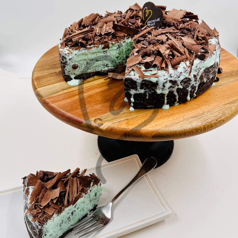 Mint Chocolate Chip Ice Cream Cake