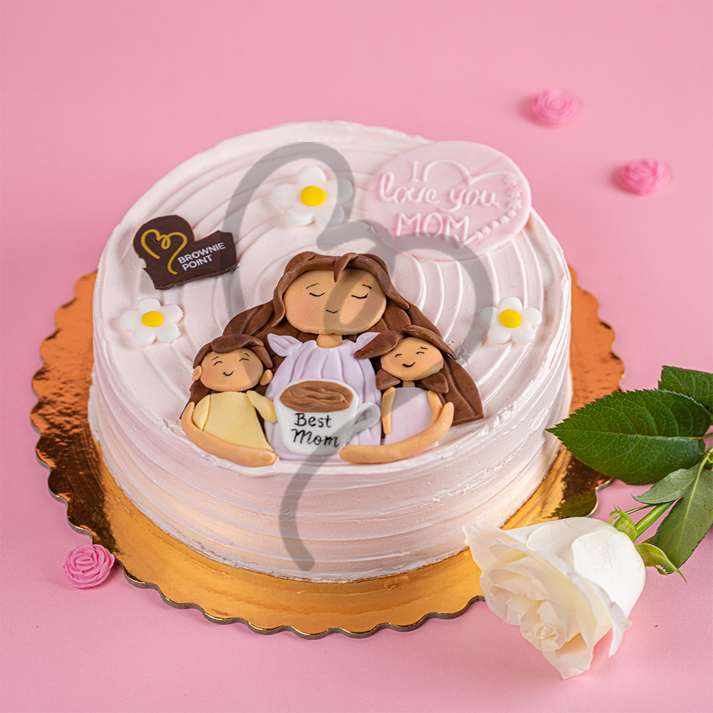 Mother's Day Best Mom 2D Cake - 1.25 Kg